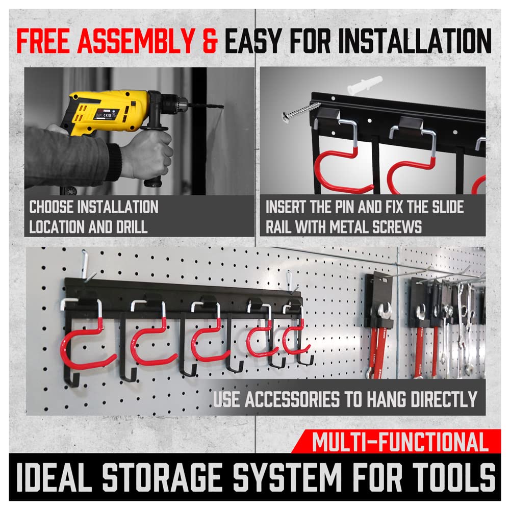 SEDY easy-installation kit with nails screws and dowels for mounting.