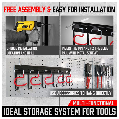 SEDY easy-installation kit with nails screws and dowels for mounting.