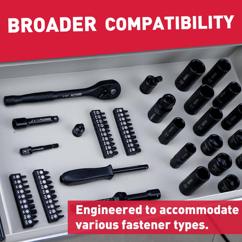 SEDY extension bars and adapters expand tool compatibility.