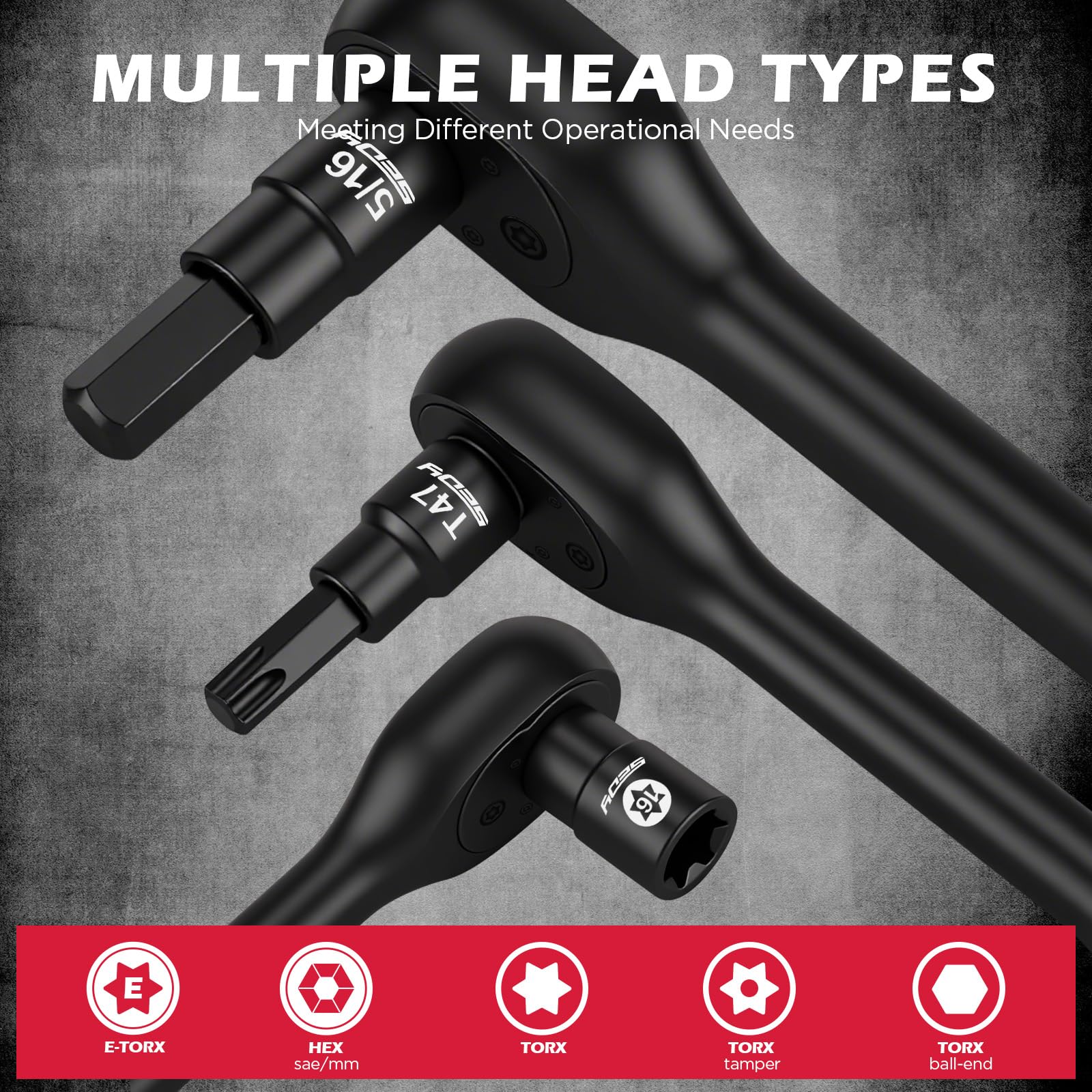 SEDY extra-long torx bits reaching recessed fasteners in tight spaces