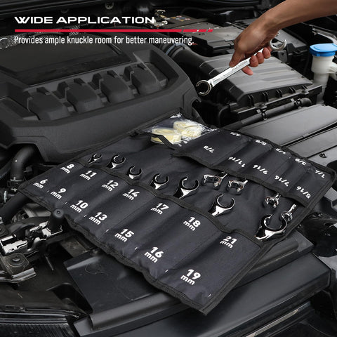 SEDY organizer pouch keeps tools neatly stored between jobs.