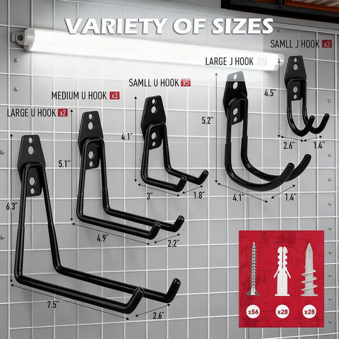 SEDY hooks anti-slip coating close-up protecting tools and walls