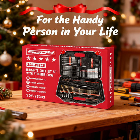 Sedy gift-ready drill bit set suits hobbyists and tradespeople