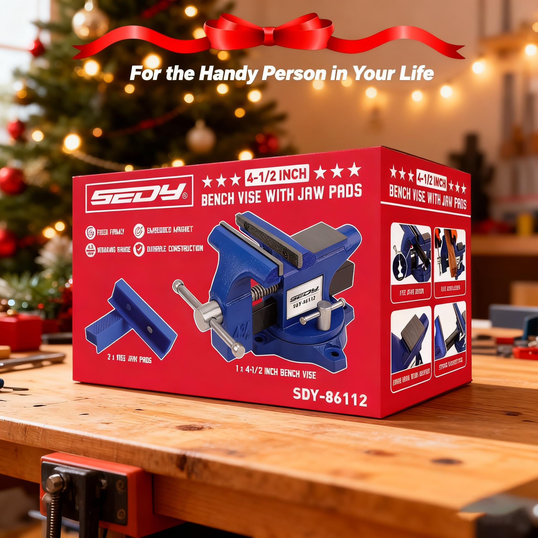SEDY vise in a milling setup supports drilling and shaping tasks