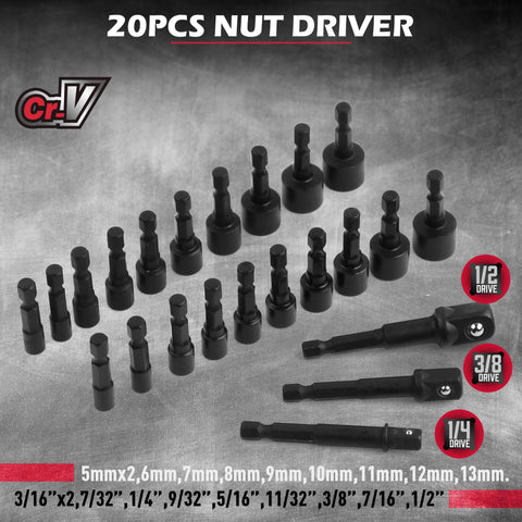 SEDY hex, torx, nut driver and more offer varied task compatibility in one set.