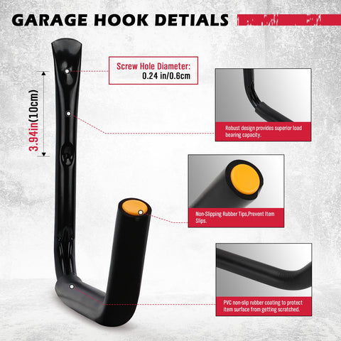SEDY ladder wall mount hook provides strong support and easy reach.