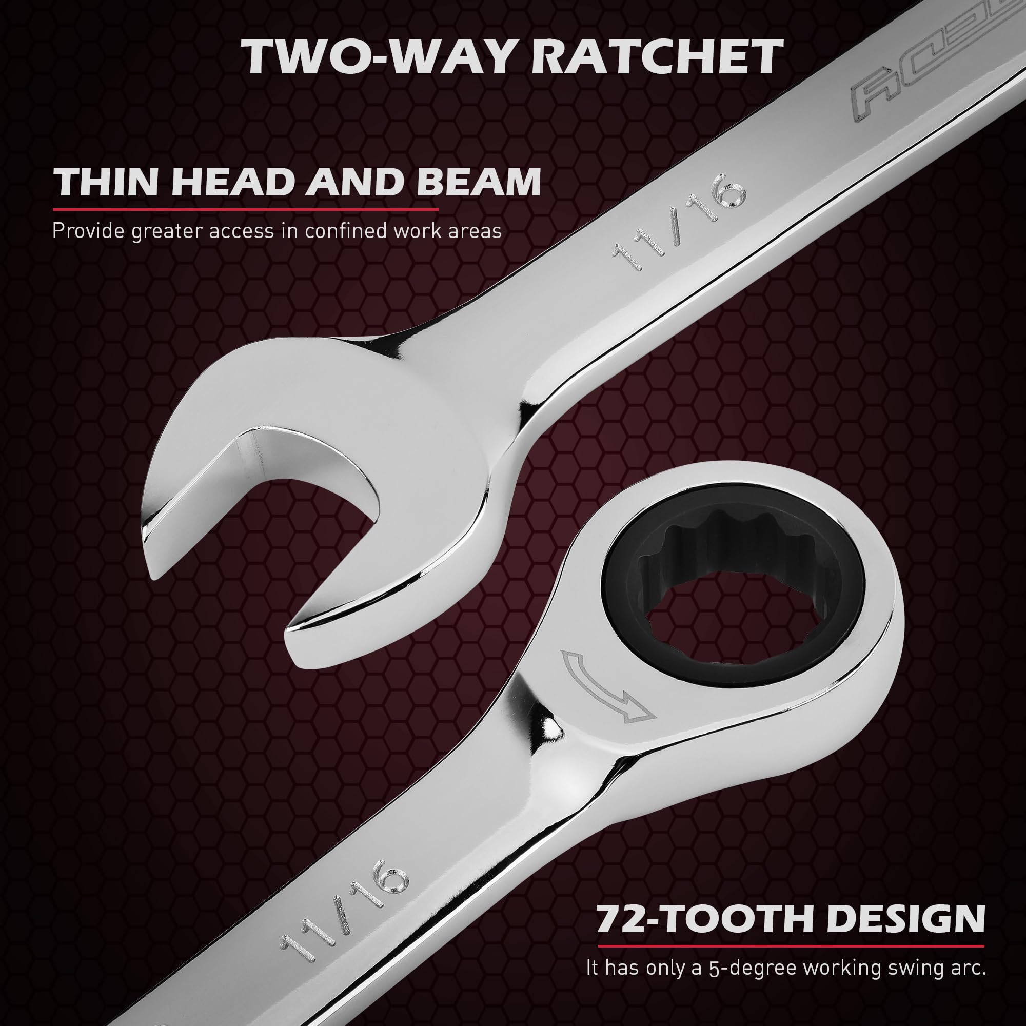 SEDY metric sizes 8–19 mm cover common fasteners.
