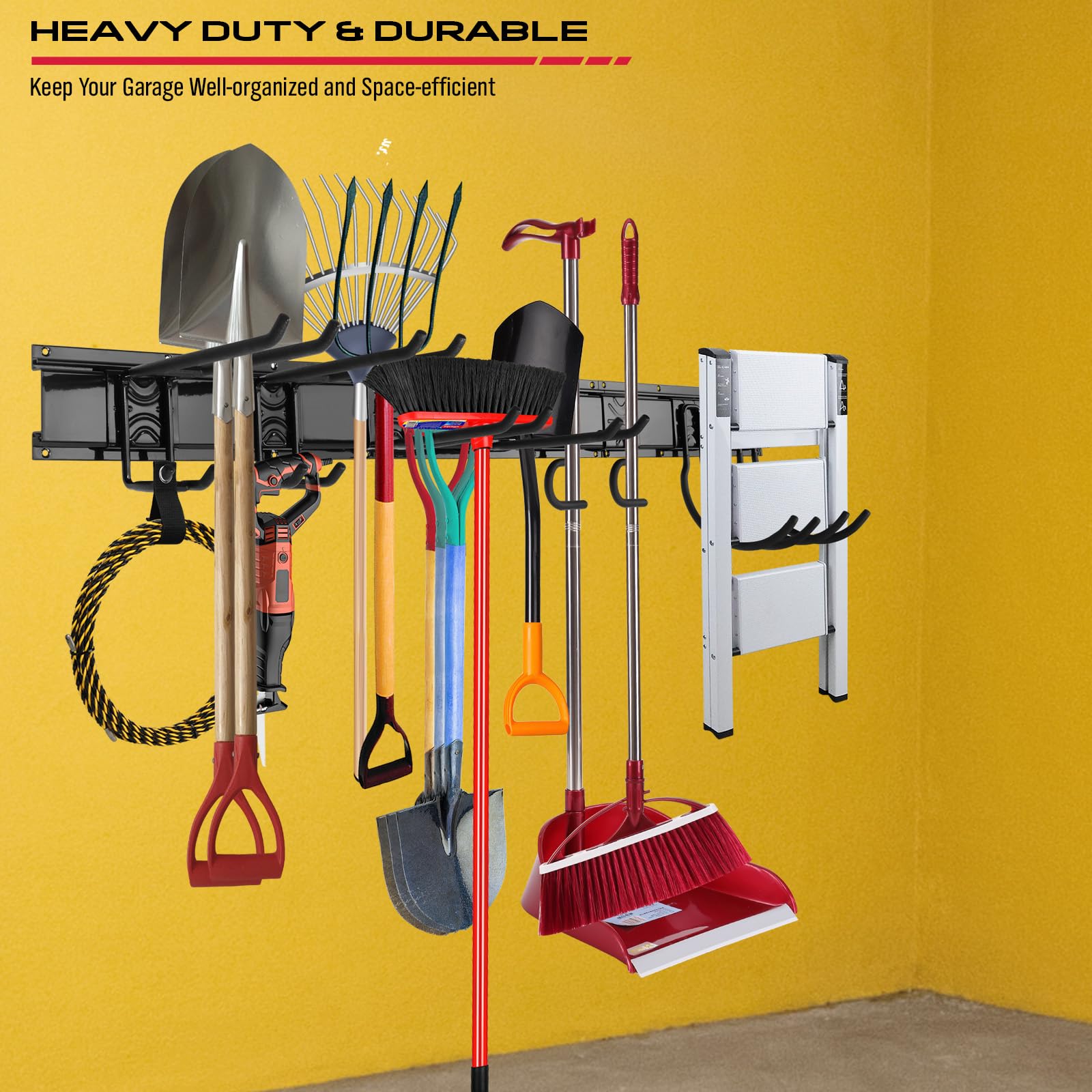 SEDY multi-functional organizer for garage, shed, and utility