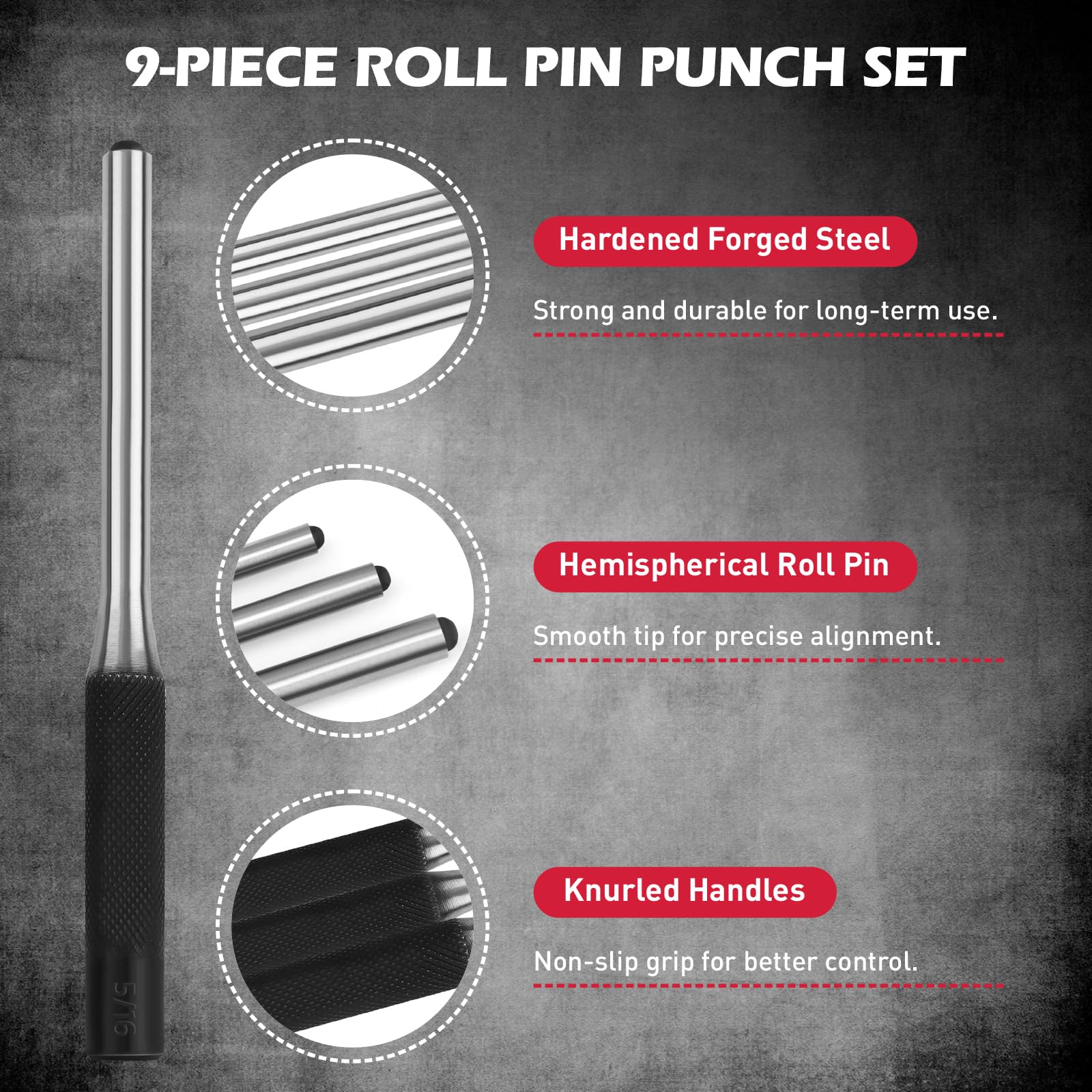 SEDY nylon storage pouch keeps punches organized and portable