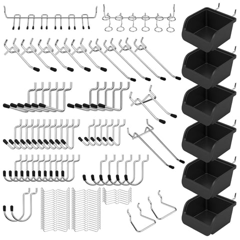 SEDY pegboard hooks set with 13 types for versatile tool organization