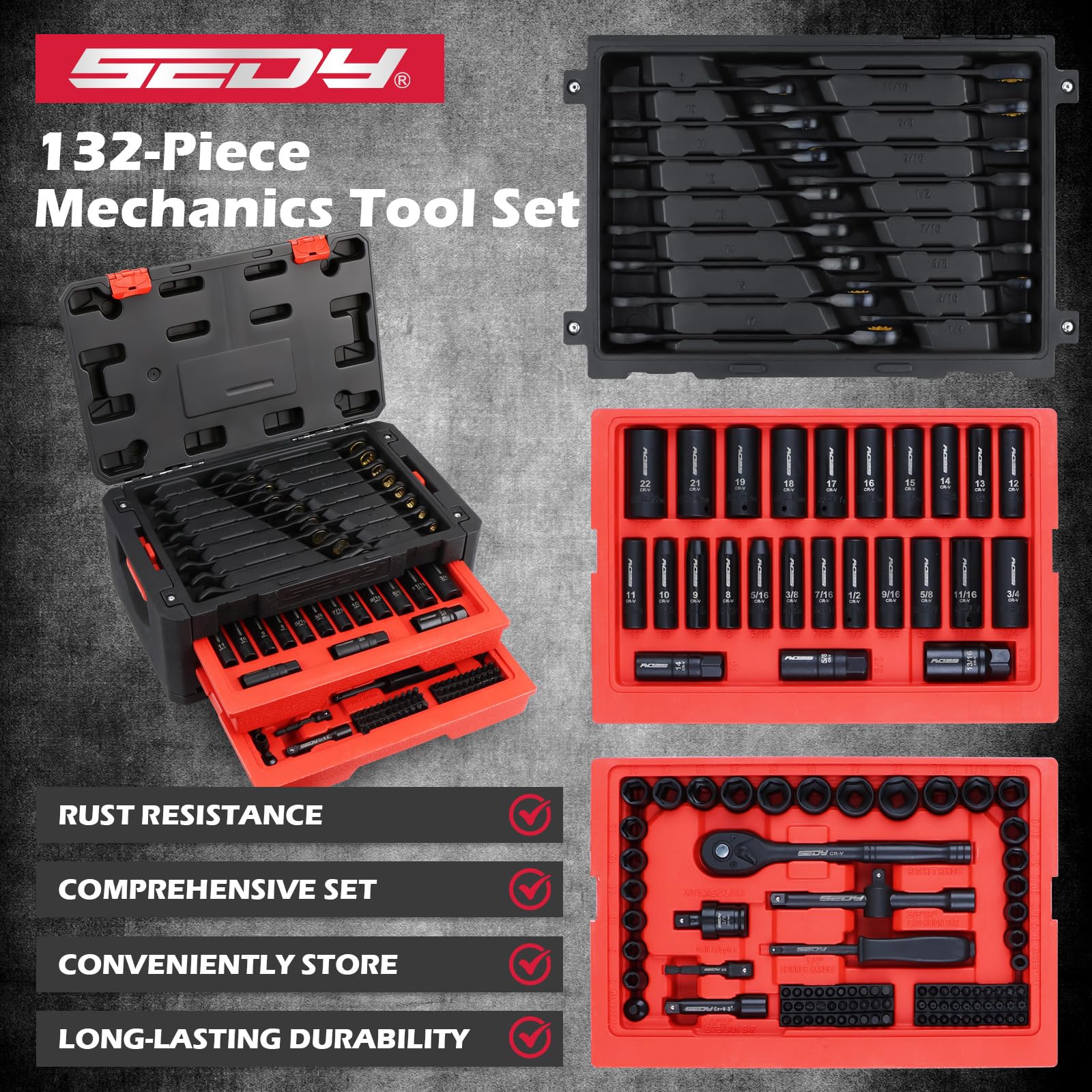 SEDY workshop-setup shot suggests efficient workflow in busy garages.