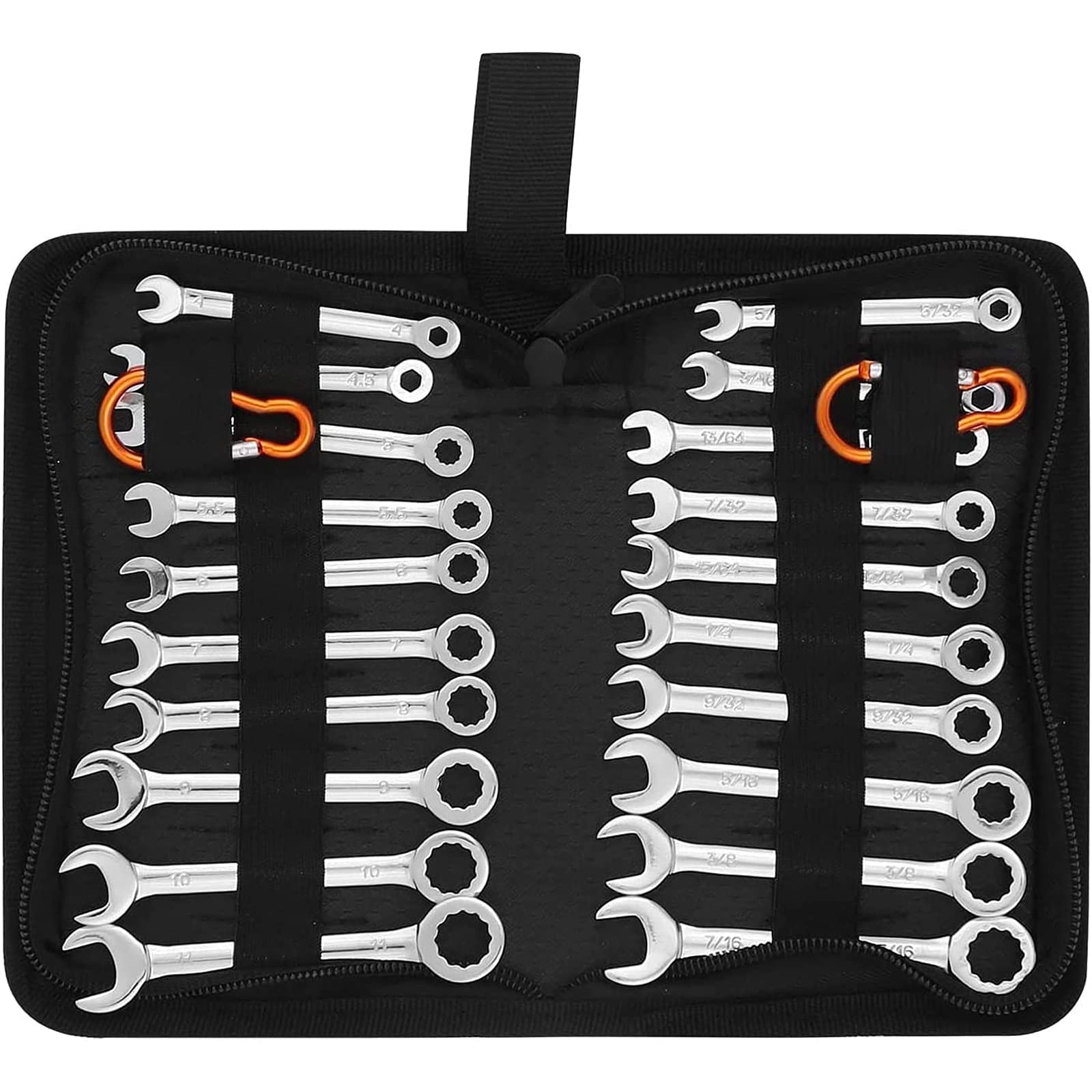 SEDY premium midget wrench set in a compact pouch for portable, organized tool storage.