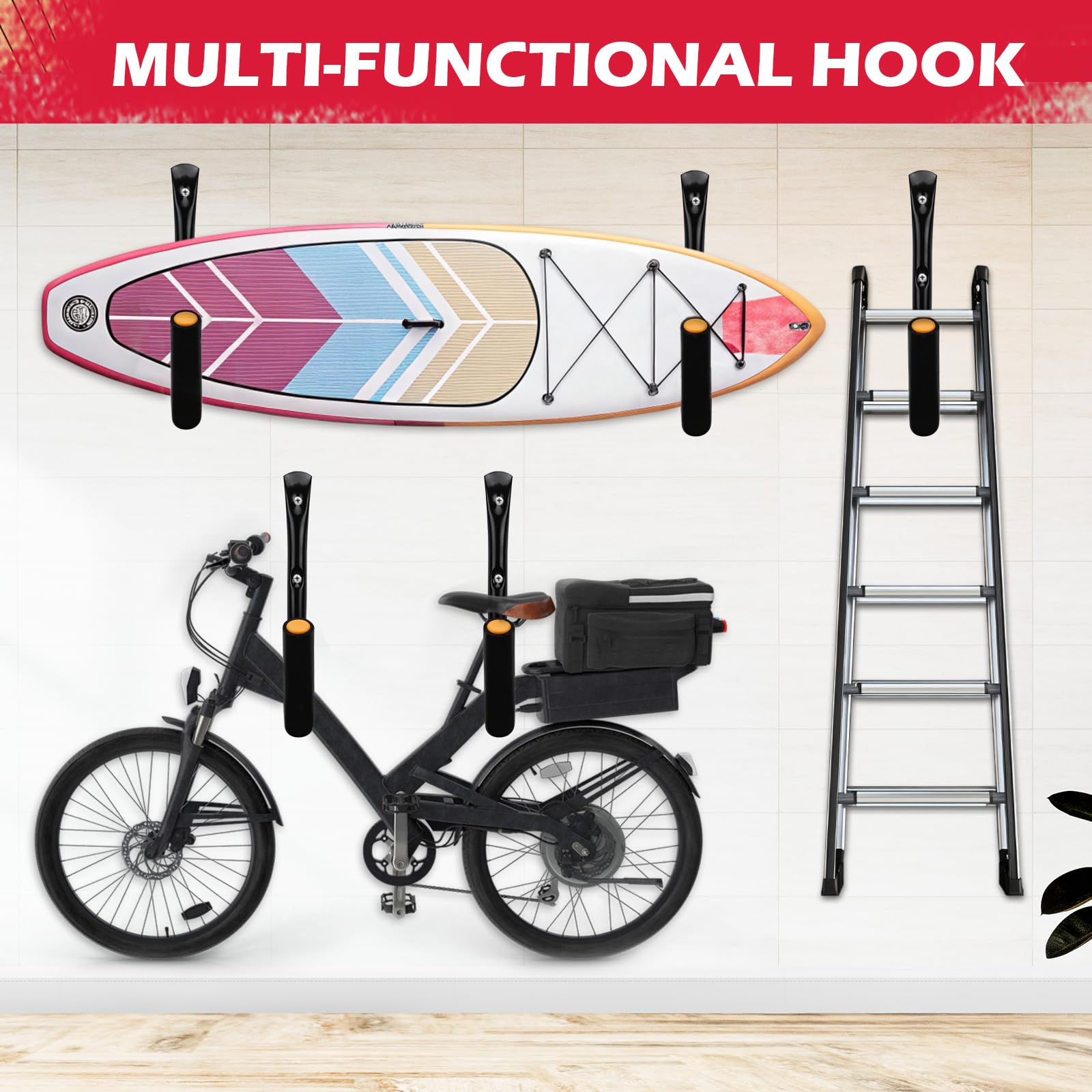 SEDY rust-resistant powder coating protects hooks for long-lasting use.