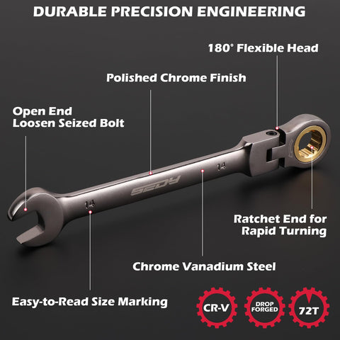 SEDY SAE and Metric sizes displayed for cross-compatibility.