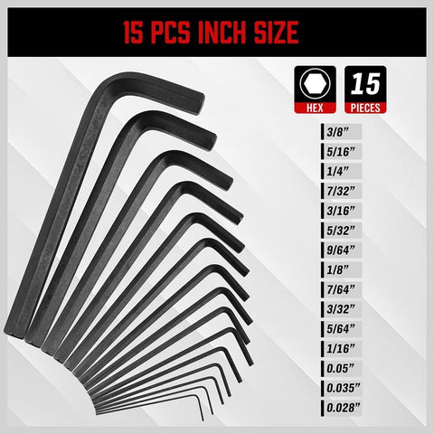 SEDY short-pattern hex keys for tight spots