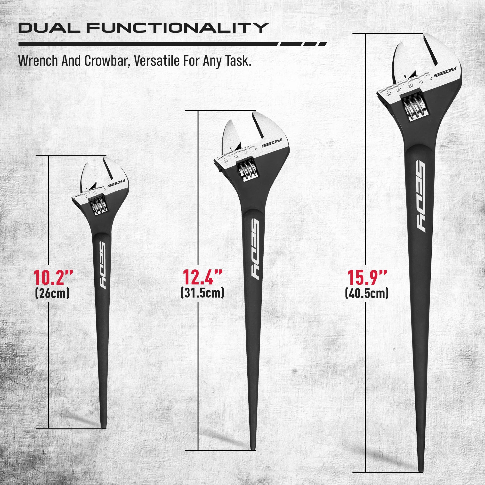 SEDY spud wrench set 16-inch demonstrates torque-ready handles for tough fasteners