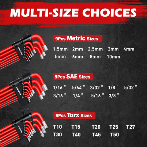 Sedy T-handle extension bars improve torque and control.