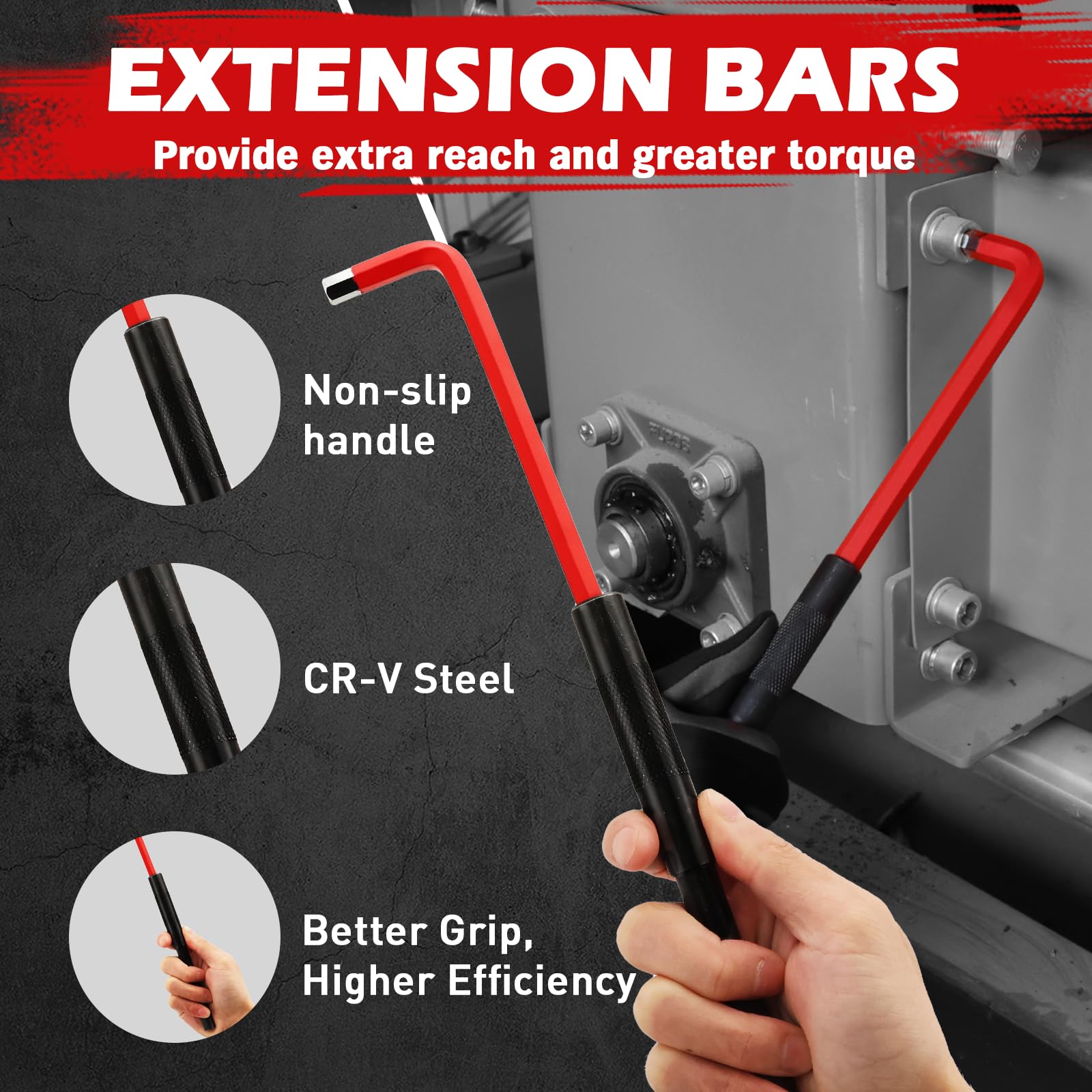 Sedy torx head offers even torque distribution during fastening.