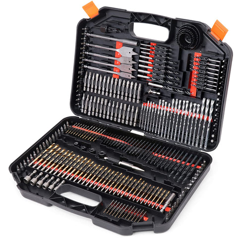 Sedy ultimate drill bit set 246 pcs case boosts versatility for woodworking and metalwork
