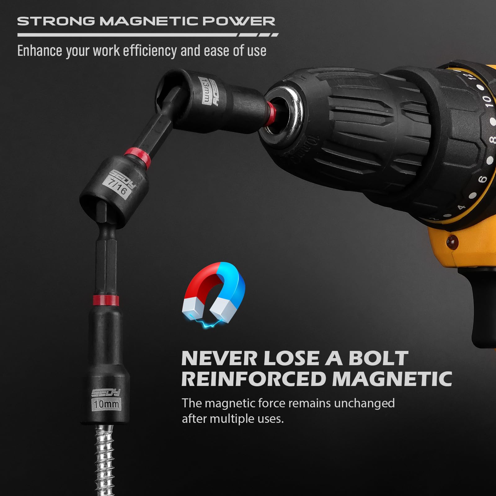SEDY universal socket enables multiple sizes in tight spaces