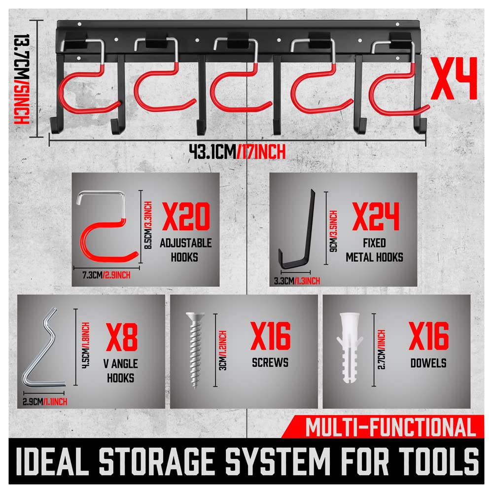 SEDY versatile organization for garages basements and sheds keeps tools tidy.
