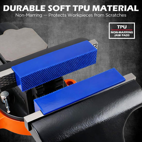 SEDY vise pads on a drill press deliver stable, precise clamping.
