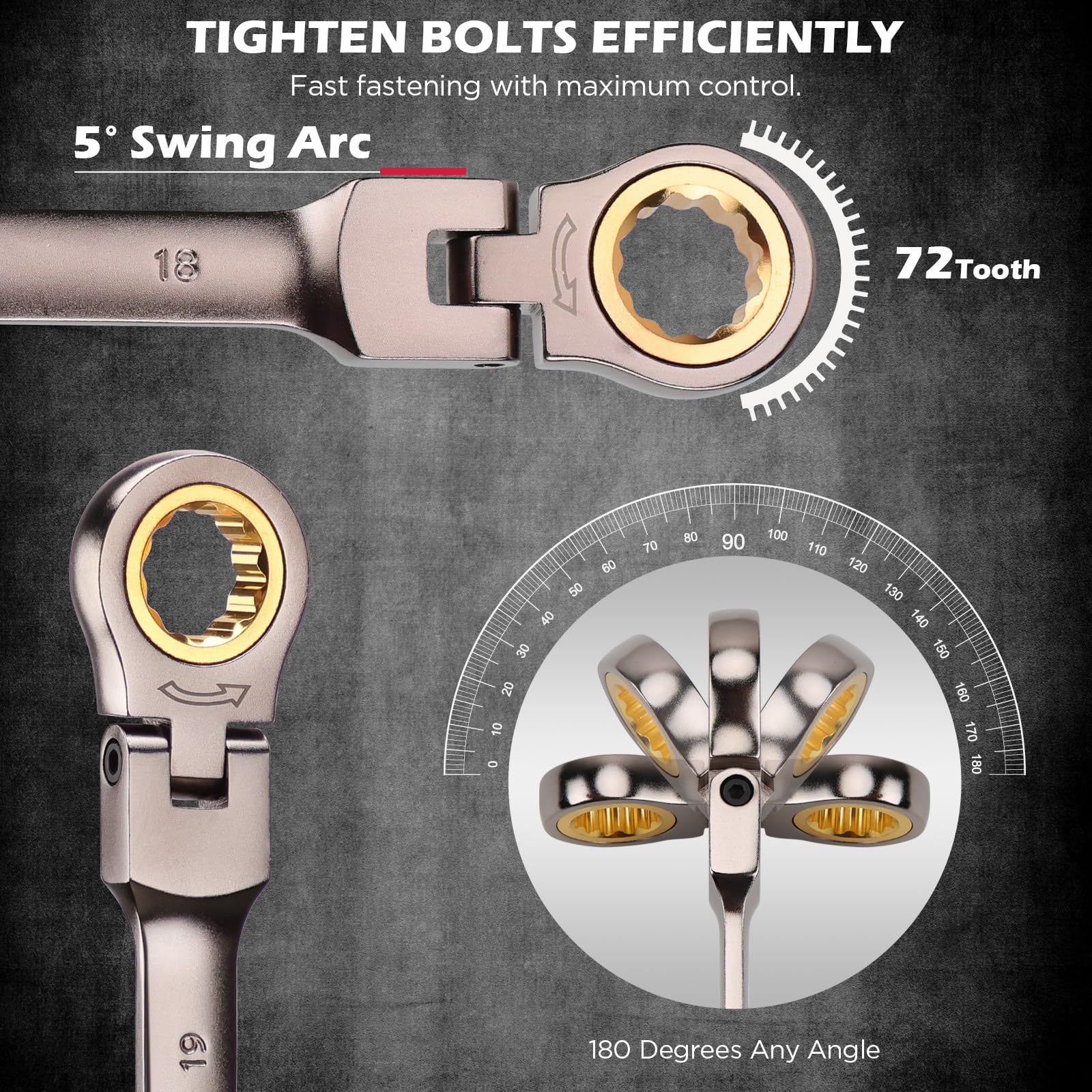 SEDY wrenches in magnetic organizer rack for quick access.