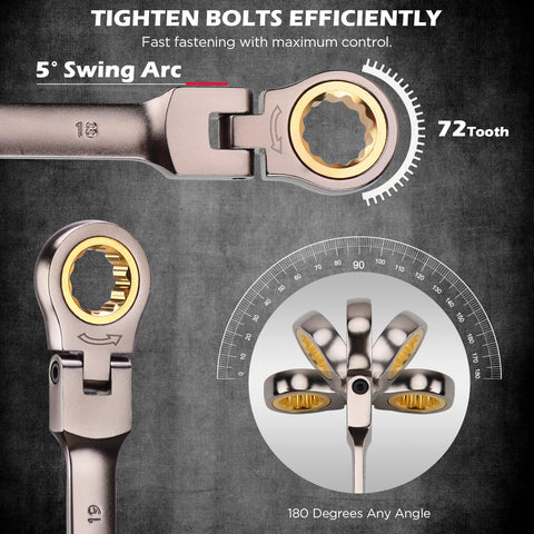 SEDY wrenches in magnetic organizer rack for quick access.