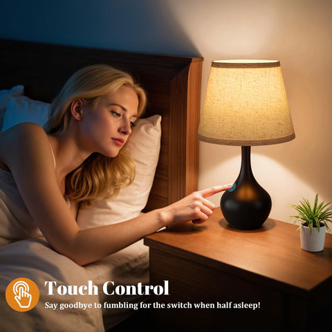 Seealle 3 way dimmable bedside lamp provides versatile lighting options