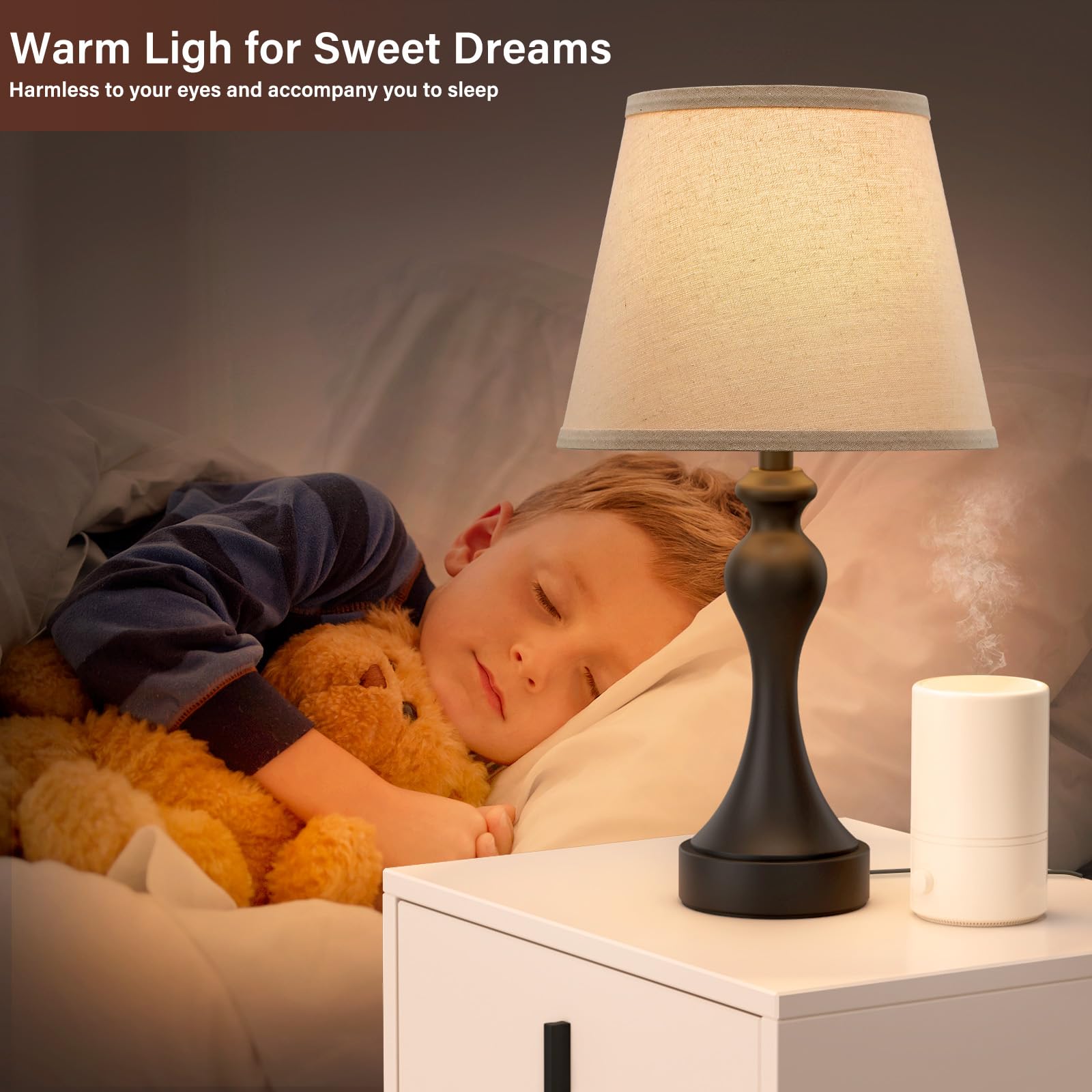Seealle bedroom decor lamps add elegance and calm to any space.