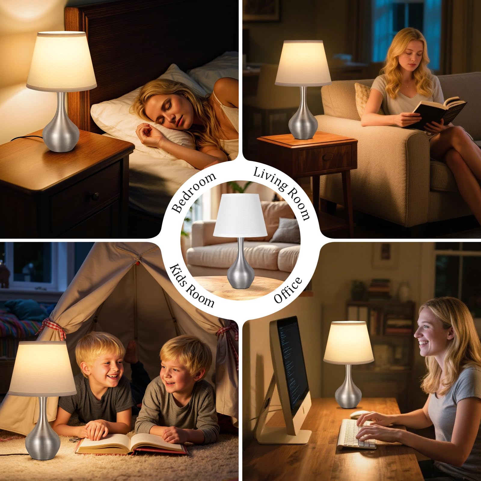 Seealle Desk lamp showing easy installation process
