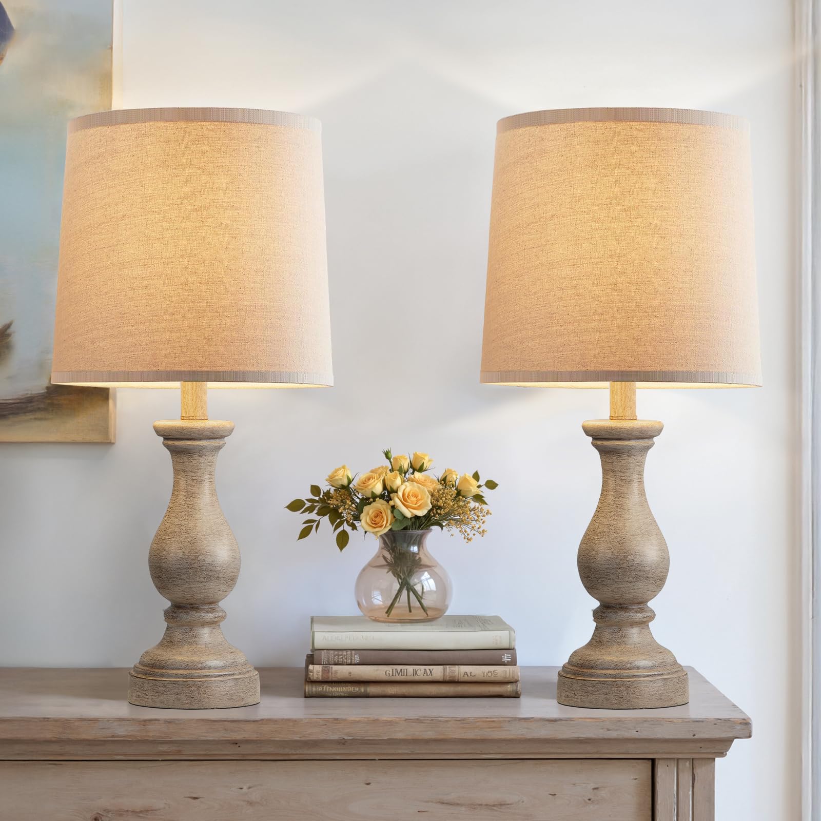 Close-up of Seealle distressed wood base showing rustic farmhouse charm