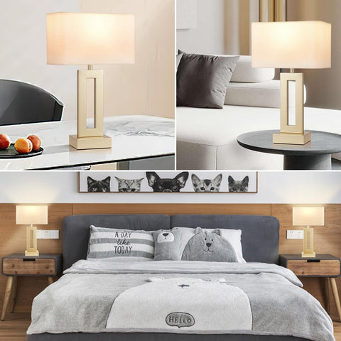 Seealle end-table lamps brightness adjustable for moods and tasks.