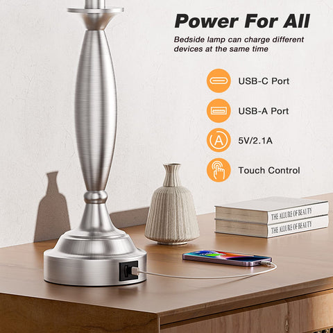 Seealle grey linen shade lamp enhances decor with soft ambient light.