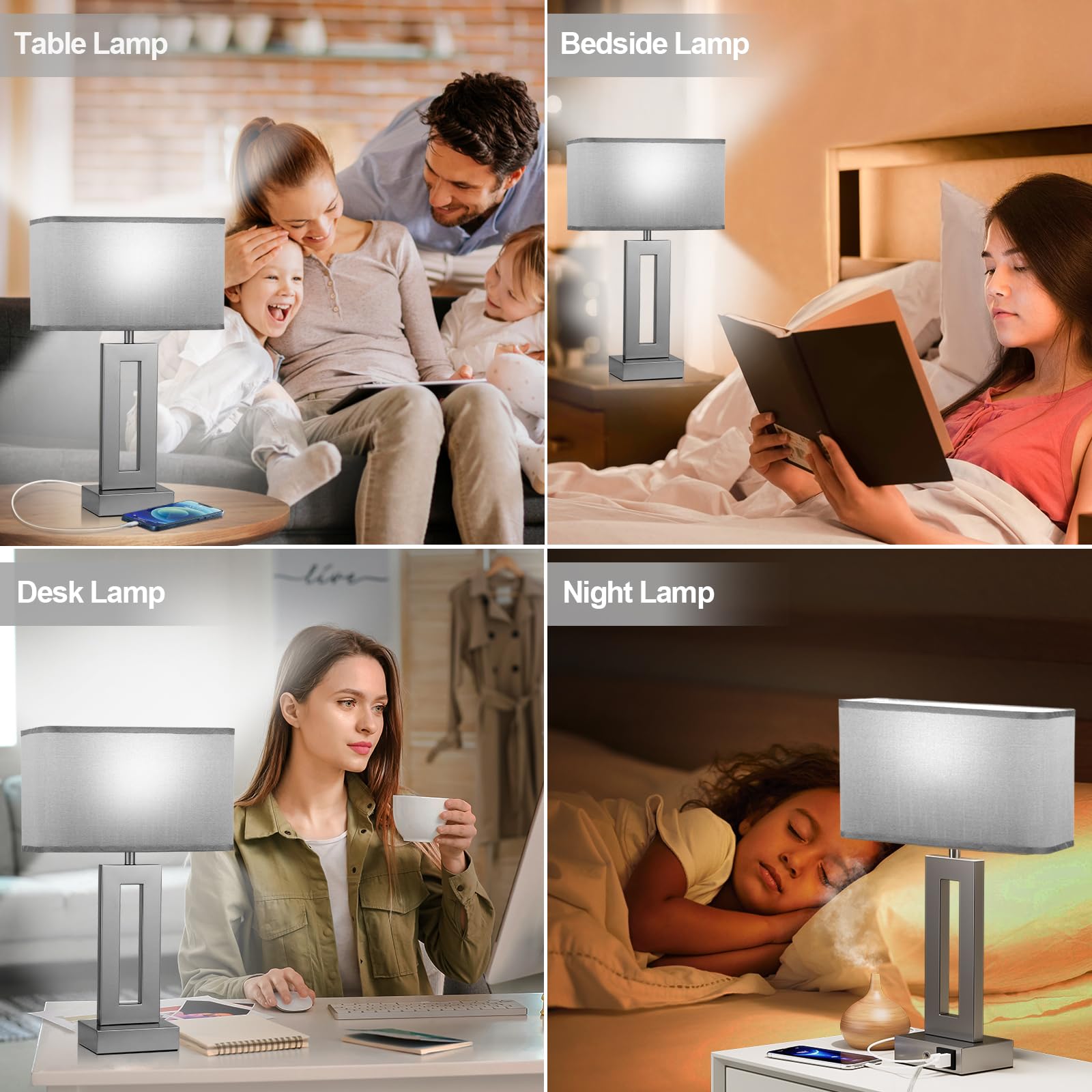 Seealle lighting features 3-way dimming for reading or relaxing.