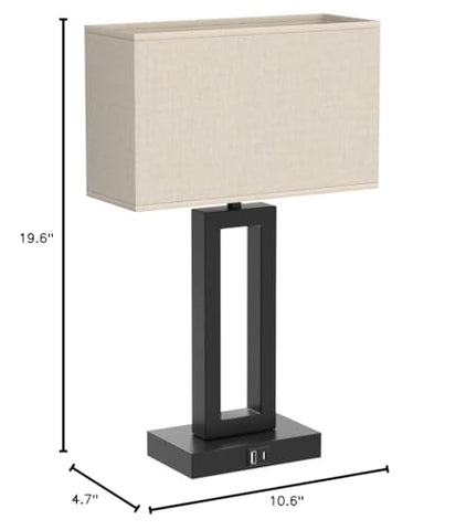 Seealle two-pack bedroom lamps safely packaged in box