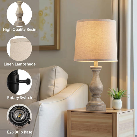 Seealle lamp featuring retro-striped resin detailing for vintage flair