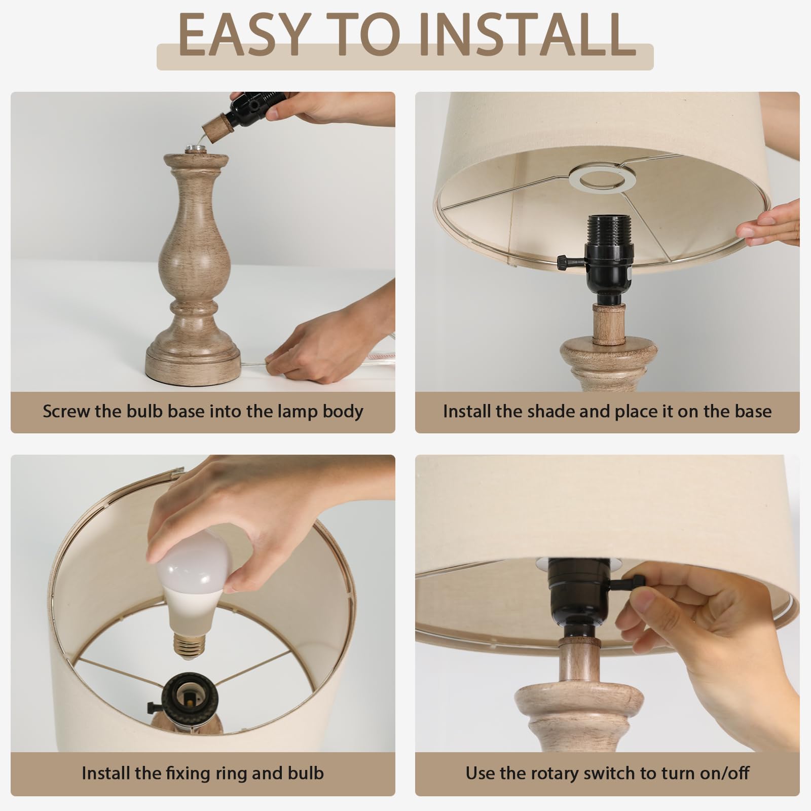 Seealle packaging highlights easy, tool-free assembly included