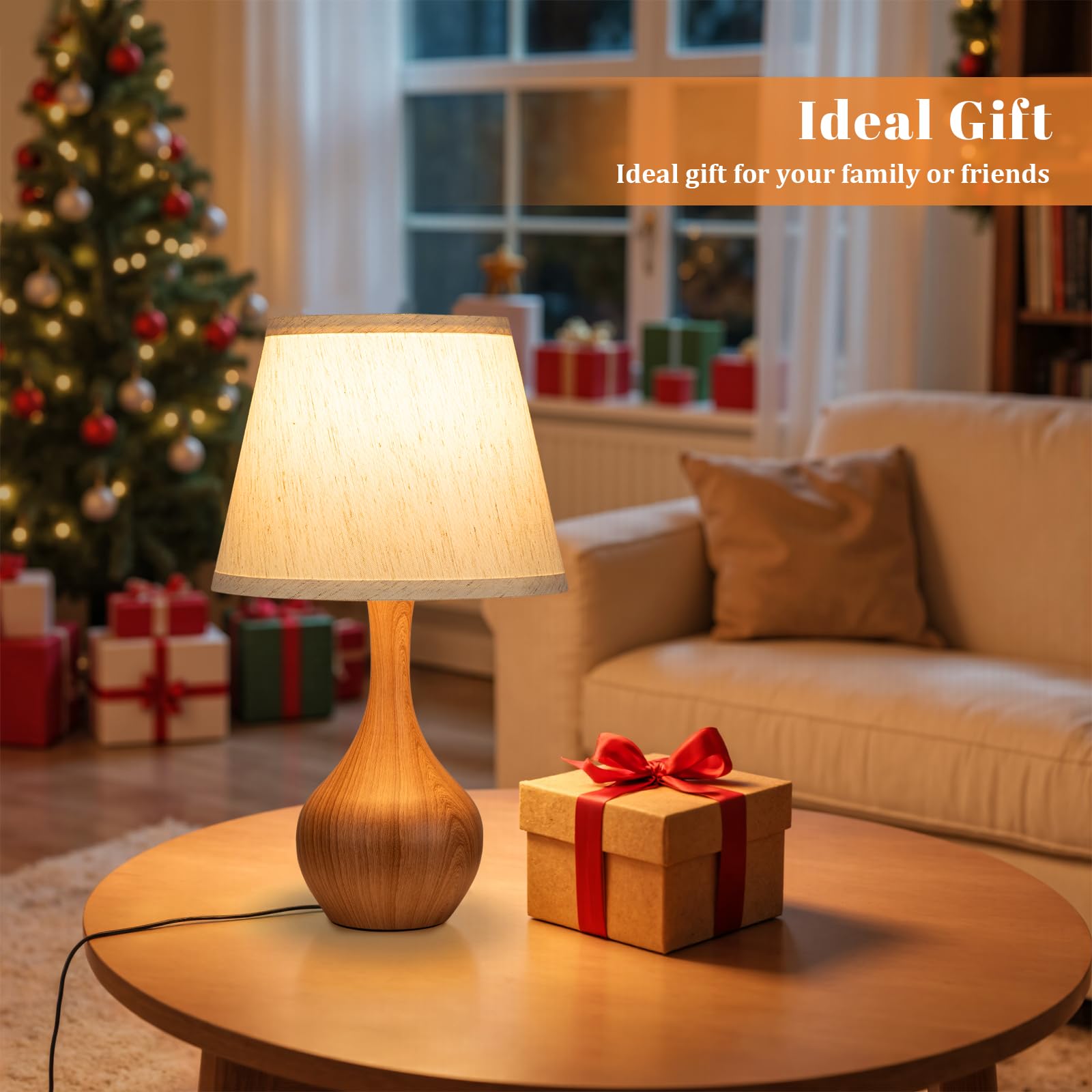 Seealle table lamp easy installation on desk or bedside