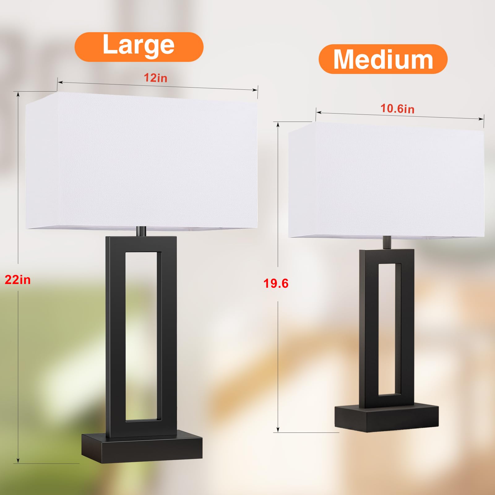 Seealle touch control bedside lamp enabling easy brightness changes.