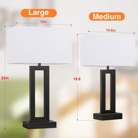 Seealle touch control bedside lamp enabling easy brightness changes.