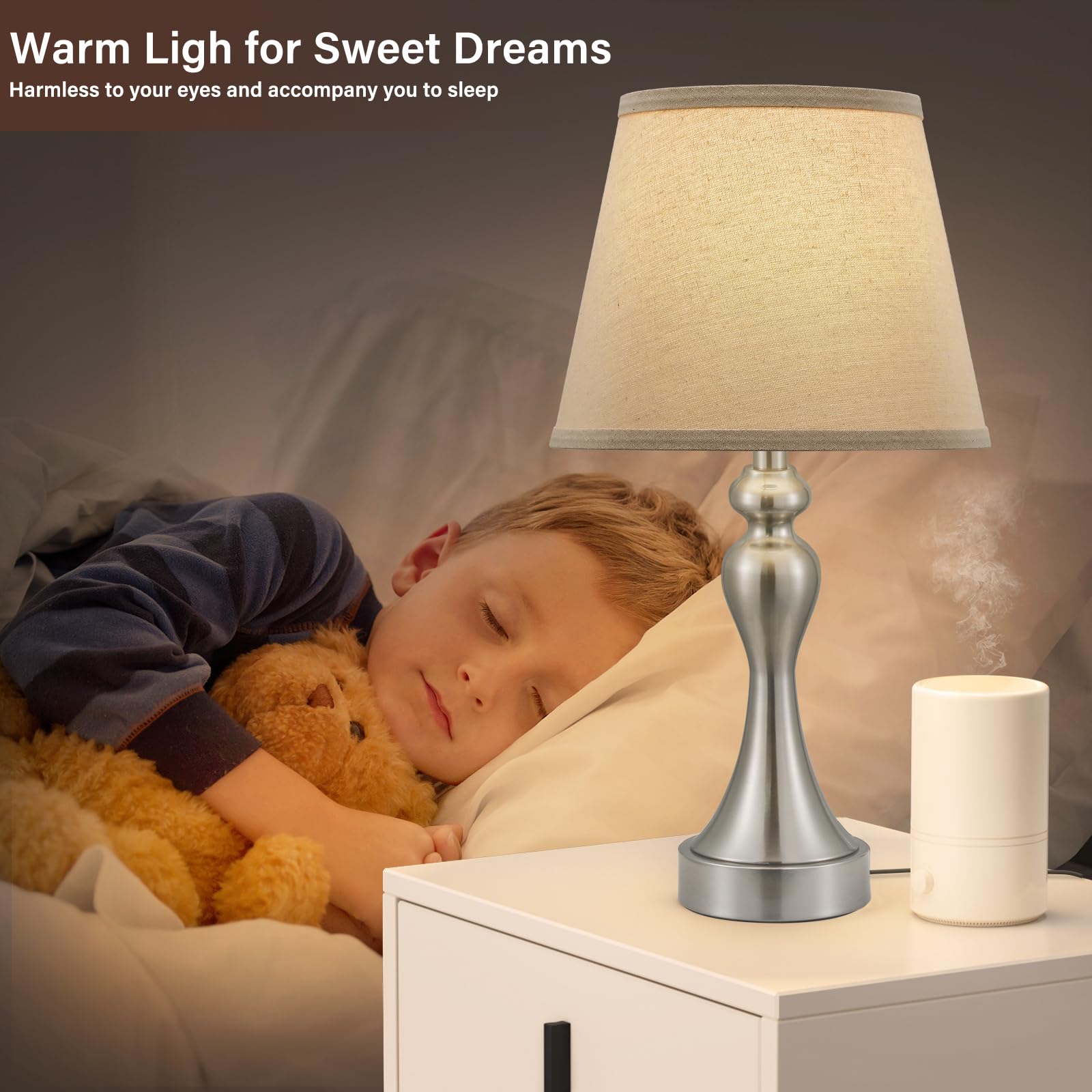 Seealle Touch Lamps LED bulbs included, ready to glow