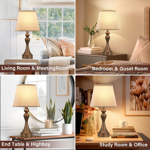 Dual USB ports on Seealle lamps enable easy charging at night.