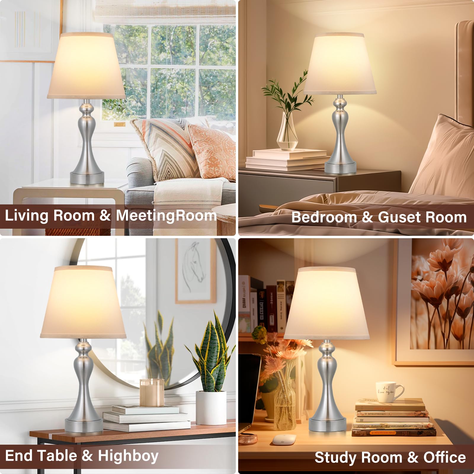Seealle dual USB ports charge devices while the lamp is on or off