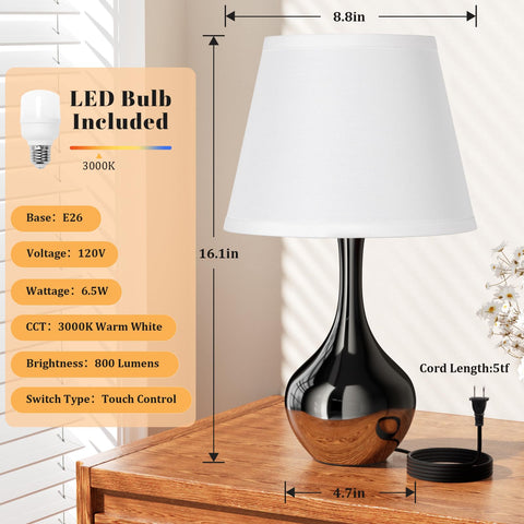 Seealle bedside lamp enhances bedroom ambience with soft, warm lighting.