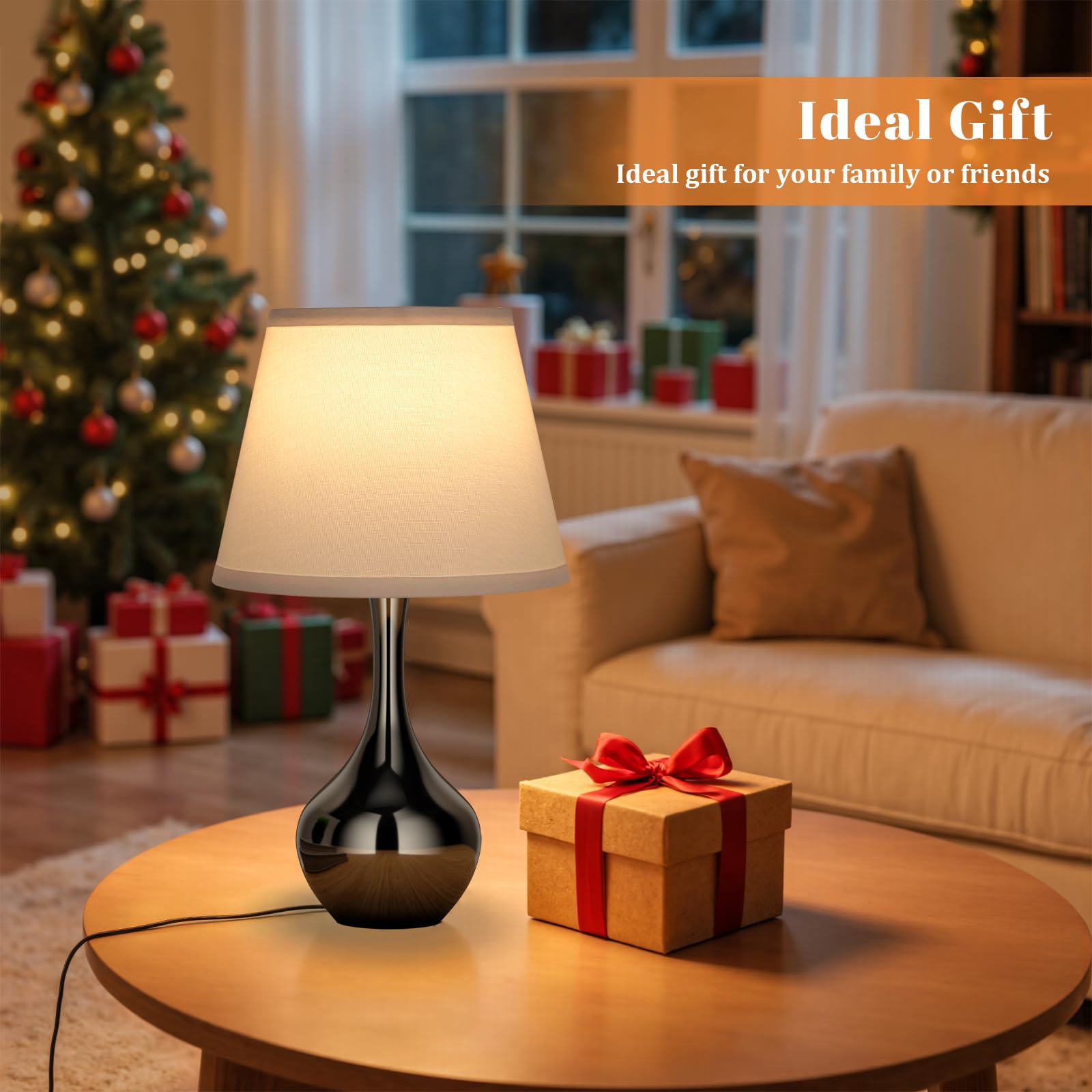 Seealle lamp includes energy-efficient LED bulb for immediate use.
