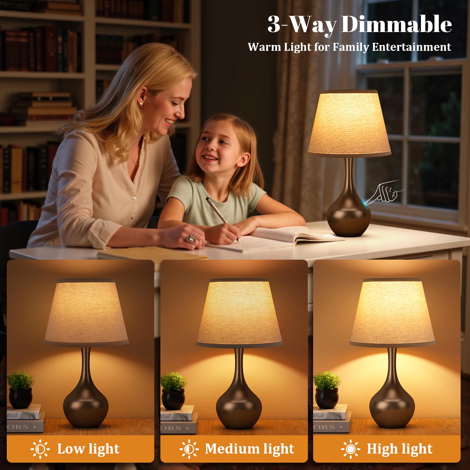 Seealle sleek-body lamp provides calming ambience for reading at night