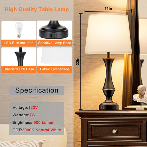 Seealle bedside lamps are easy to install and set up.