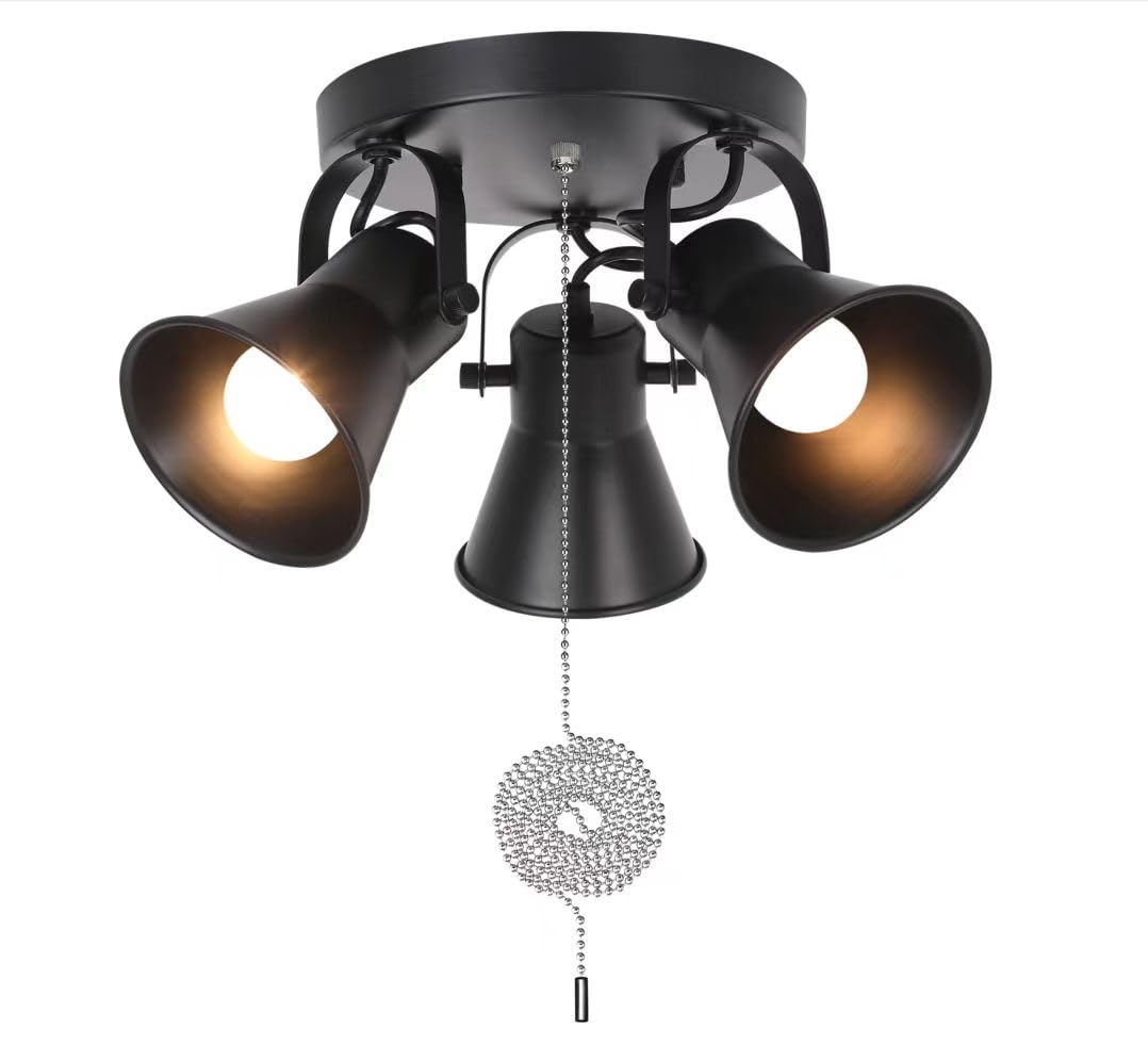 SEEBLEN 3-light track kitchen with black finish for flexible directional lighting.