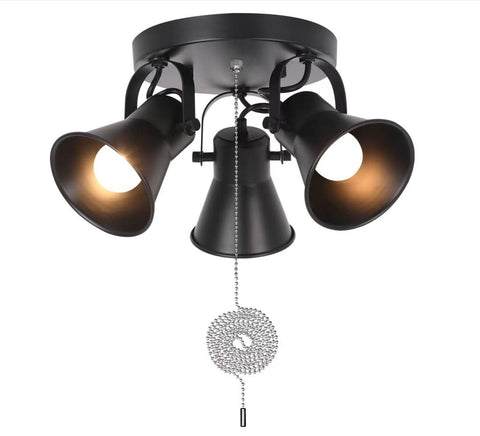 SEEBLEN 3-light track kitchen with black finish for flexible directional lighting.